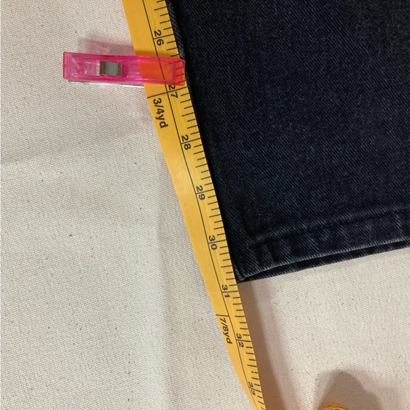 VINTAGE Heavy Denim Calamity Jeans High Rise Black - Picture 6 of 12